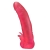 Розовая насадка для страпона с клиторальными лепестками - 18,5 см. - LOVETOY (А-Полимер) - купить с доставкой в Южно-Сахалинске