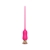 Розовый тонкий стимулятор Nipple Vibrator - 23 см. - I-MOON - купить с доставкой в Южно-Сахалинске