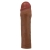Коричневая насадка на пенис Chane - 18 см. - Baile - в Южно-Сахалинске купить с доставкой