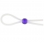 Прозрачное лассо с фиолетовой бусиной SILICONE COCK RING WITH BEAD LAVENDER - NMC - в Южно-Сахалинске купить с доставкой
