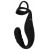 Черное эрекционное кольцо со стимуляцией промежности и анальной пробкой Cock Ring with RC Prostate Plug - Orion - в Южно-Сахалинске купить с доставкой