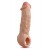 Телесная насадка-удлинитель Intrepid 9.25 Inch Realistic Penis Extender Sleeve - 23,5 см. - Blush Novelties - в Южно-Сахалинске купить с доставкой