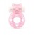 Розовое эрекционное виброкольцо в форме мишки - 1137 - в Южно-Сахалинске купить с доставкой