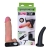 Страпон с 2 насадками и вибрацией UniStrap - 19 и 12 см. - LOVETOY (А-Полимер) - купить с доставкой в Южно-Сахалинске