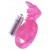 Розовая вибронасадка со стимулятор клитора   Язычок - Toyfa Basic - в Южно-Сахалинске купить с доставкой