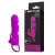 Лиловая вибронасадка на пенис с подхватом мошонки - Baile - в Южно-Сахалинске купить с доставкой