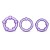 Набор из 3 фиолетовых эрекционных колец Stay Hard Beaded Cockrings - Blush Novelties - в Южно-Сахалинске купить с доставкой
