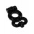 Чёрное эрекционное кольцо Rings Treadle с подхватом - Lola Games - в Южно-Сахалинске купить с доставкой