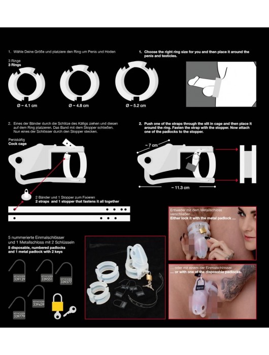 Набор для мужского пояса верности Cock Cage Set - Orion - купить с доставкой в Южно-Сахалинске