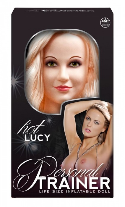 Надувная кукла с вибрацией и 2 любовными отверстиями Hot Lucy Lifesize Love Doll - NMC - в Южно-Сахалинске купить с доставкой