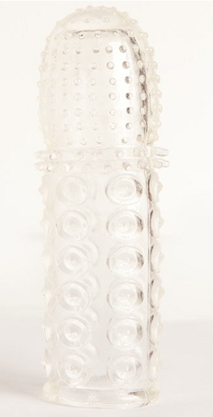 Прозрачная закрытая гелевая насадка - 13,5 см. - Toyfa Basic - в Южно-Сахалинске купить с доставкой