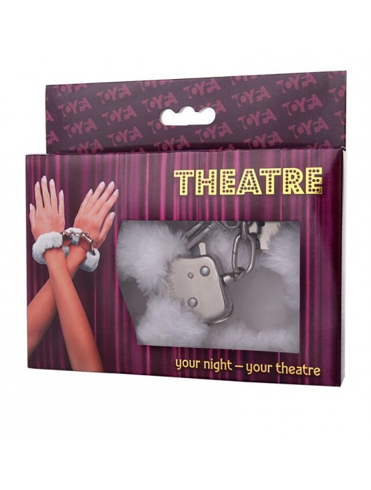 Наручники с белой меховой опушкой - ToyFa - купить с доставкой в Южно-Сахалинске