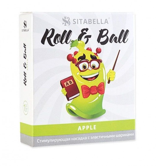 Стимулирующий презерватив-насадка Roll   Ball Apple - Sitabella - купить с доставкой в Южно-Сахалинске