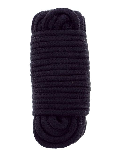 Черная веревка для связывания BONDX LOVE ROPE - 10 м. - Dream Toys - купить с доставкой в Южно-Сахалинске