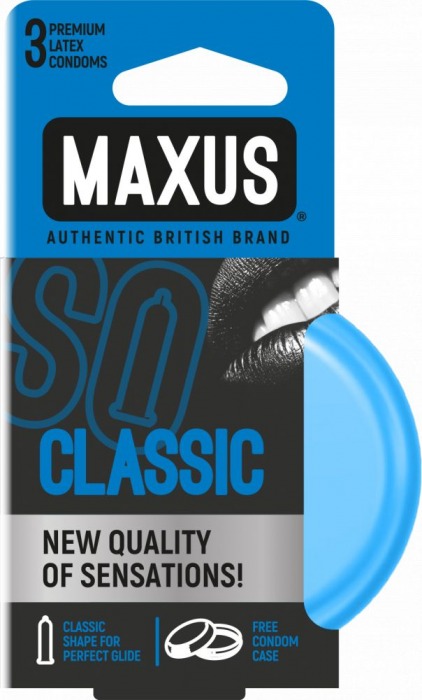 Классические презервативы в железном кейсе MAXUS Classic - 3 шт. - Maxus - купить с доставкой в Южно-Сахалинске