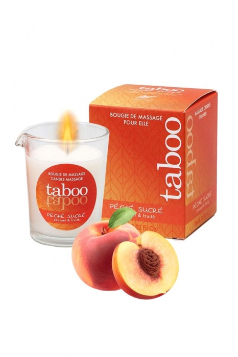 Массажное аромамасло с афродизиаками для женщин RUF Taboo Peche sucre - 60 гр. - RUF - купить с доставкой в Южно-Сахалинске