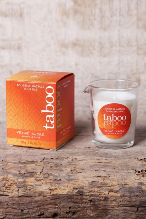 Массажное аромамасло с афродизиаками для женщин RUF Taboo Peche sucre - 60 гр. - RUF - купить с доставкой в Южно-Сахалинске