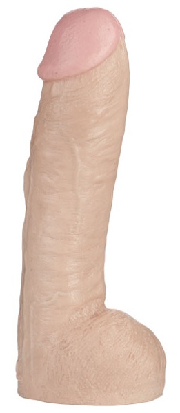 Огромная насадка-реалистик Vac-U-Lock Realistic Hung - 31,7 см. - Doc Johnson - купить с доставкой в Южно-Сахалинске