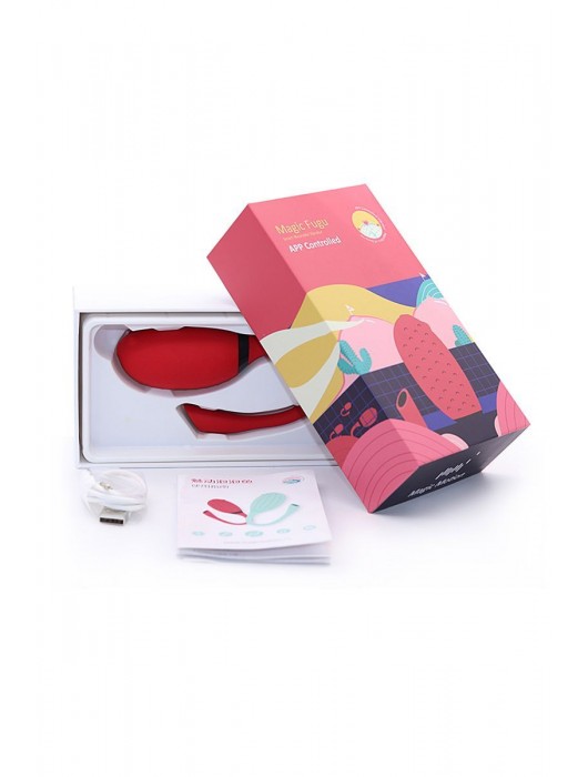 Красное виброяйцо в форме рыбки MAGIC FUGU - Magic Motion