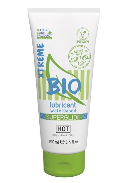 Интимный увлажняющий гель BIO SuperGlide Xtreme - 100 мл. - HOT - купить с доставкой в Южно-Сахалинске