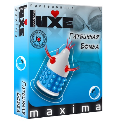 Презерватив LUXE Maxima  Глубинная бомба  - 1 шт. - Luxe - купить с доставкой в Южно-Сахалинске
