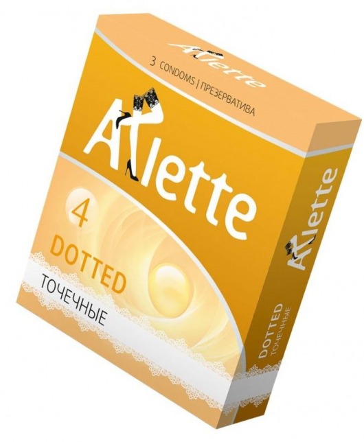 Презервативы Arlette Dotted с точечной текстурой - 3 шт. - Arlette - купить с доставкой в Южно-Сахалинске