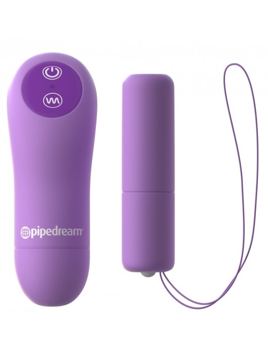 Фиолетовые трусики с вибропулей и пультом Crotchless Panty Thrill-Her - Pipedream