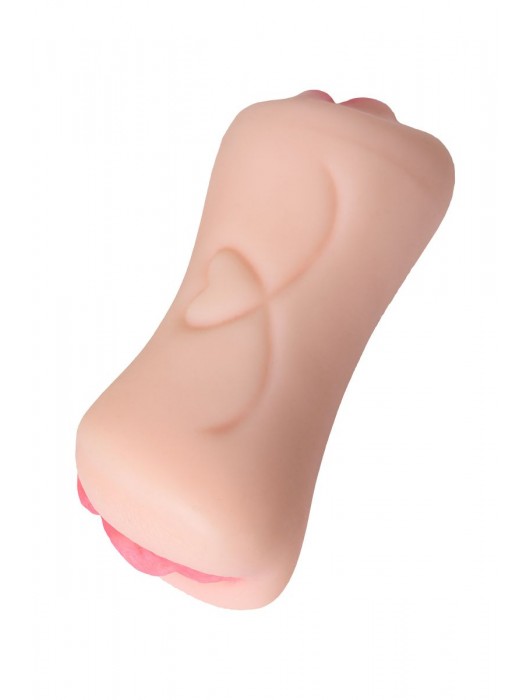 Телесный двусторонний мастурбатор Pretty Mouth - ротик и вагина - ToyFa - в Южно-Сахалинске купить с доставкой