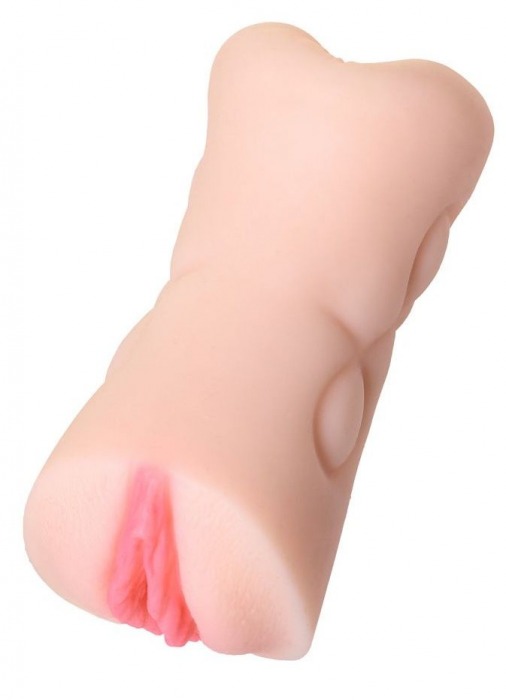 Телесный двусторонний мастурбатор Rich Fruit - вагина и анус - ToyFa - в Южно-Сахалинске купить с доставкой