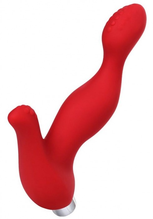 Красный силиконовый вибростимулятор простаты Proman - 12,5 см. - ToyFa - в Южно-Сахалинске купить с доставкой
