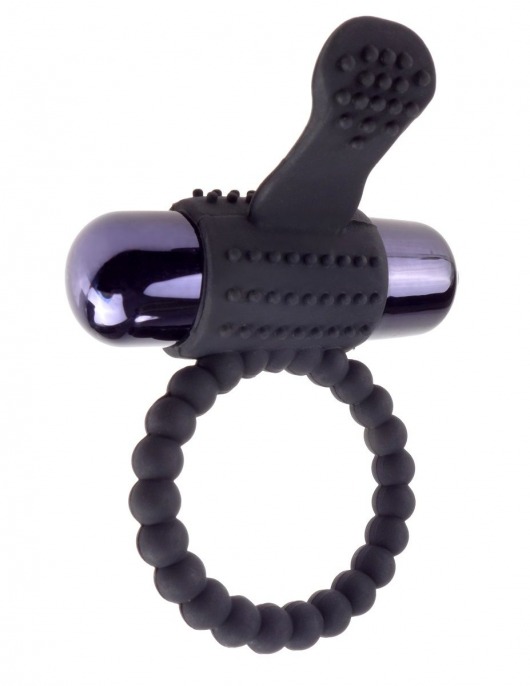 Черное эрекционное виброкольцо Vibrating Silicone Super Ring - Pipedream - в Южно-Сахалинске купить с доставкой