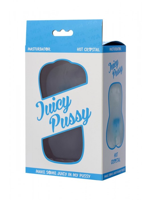 Прозрачный реалистичный мастурбатор Juicy Pussy Hot Crystal - ToyFa - в Южно-Сахалинске купить с доставкой