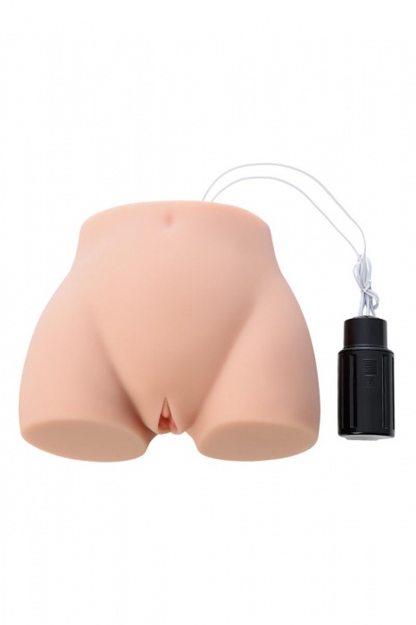 Мастурбатор-полуторс Cherry с вибрацией и двумя любовными тоннелями - KOKOS - в Южно-Сахалинске купить с доставкой