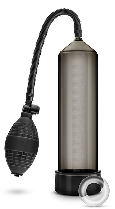 Черная вакуумная помпа VX101 Male Enhancement Pump - Blush Novelties - в Южно-Сахалинске купить с доставкой