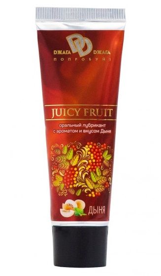 Интимный съедобный лубрикант JUICY FRUIT с ароматом дыни - 30 мл. - БиоМед - купить с доставкой в Южно-Сахалинске