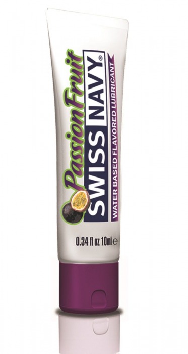 Лубрикант Swiss Navy Passion Fruit Lube с ароматом маракуйи - 10 мл. - Swiss navy - купить с доставкой в Южно-Сахалинске