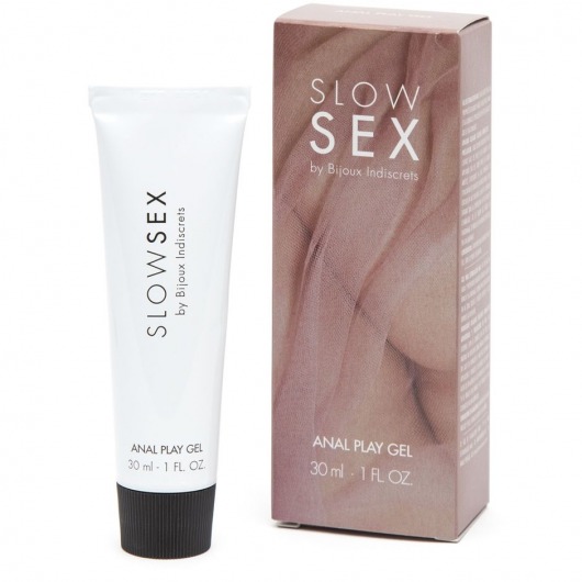 Лубрикант на водной основе Slow Sex Anal Play Gel - 30 мл. - Bijoux Indiscrets - купить с доставкой в Южно-Сахалинске