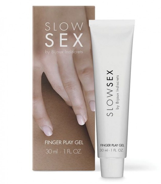 Гель для мастурбации с ароматом кокоса Slow Sex Finger Play Gel - 30 мл. - Bijoux Indiscrets - купить с доставкой в Южно-Сахалинске