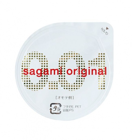 Супертонкий презерватив Sagami Original 0.01 - 1 шт. - Sagami - купить с доставкой в Южно-Сахалинске