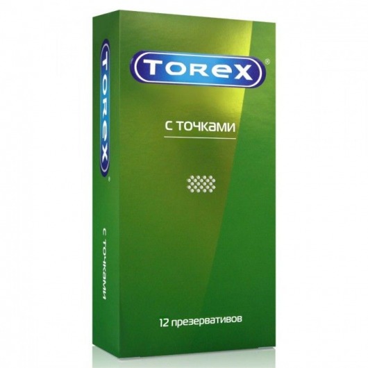 Текстурированные презервативы Torex  С точками  - 12 шт. - Torex - купить с доставкой в Южно-Сахалинске