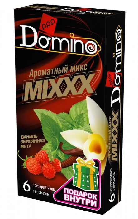 Ароматизированные презервативы DOMINO  Ароматный микс  - 6 шт. - Domino - купить с доставкой в Южно-Сахалинске