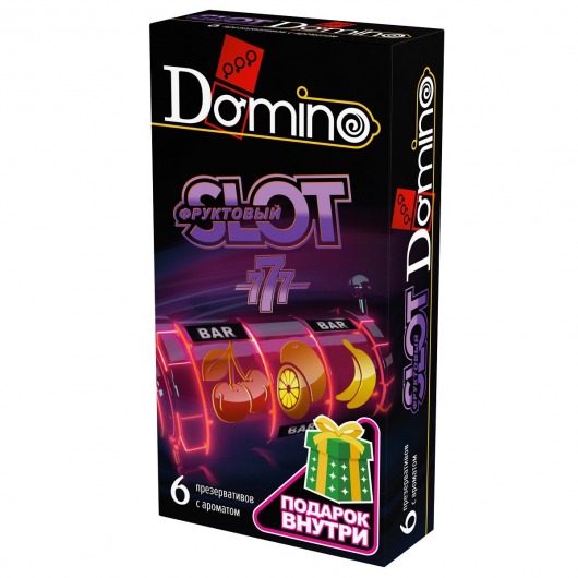 Ароматизированные презервативы DOMINO  Фруктовый слот  - 6 шт. - Domino - купить с доставкой в Южно-Сахалинске