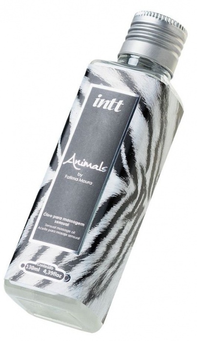 Массажное масло ANIMALS by Fatima Moura с возбуждающим эффектом - 130 мл. - INTT - купить с доставкой в Южно-Сахалинске
