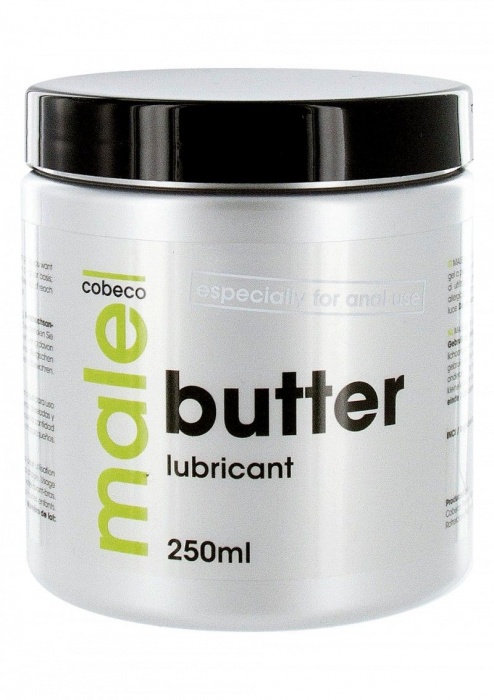Анальный лубрикант MALE Cobeco Butter Lubricant - 250 мл. - Cobeco - купить с доставкой в Южно-Сахалинске