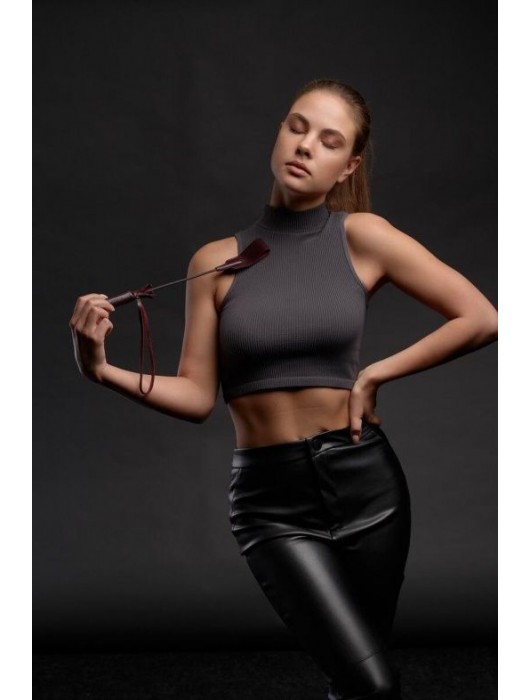 Бордовый стек Ladys Arsenal - 24 см. - БДСМ Арсенал - купить с доставкой в Южно-Сахалинске