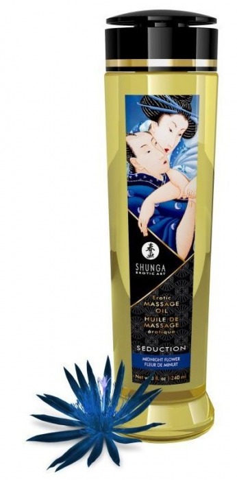 Массажное масло с ароматом ночных цветов Seduction - 240 мл. - Shunga - купить с доставкой в Южно-Сахалинске