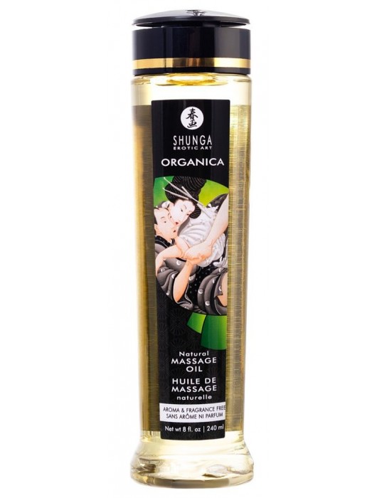 Массажное масло без аромата Organica - 240 мл. - Shunga - купить с доставкой в Южно-Сахалинске