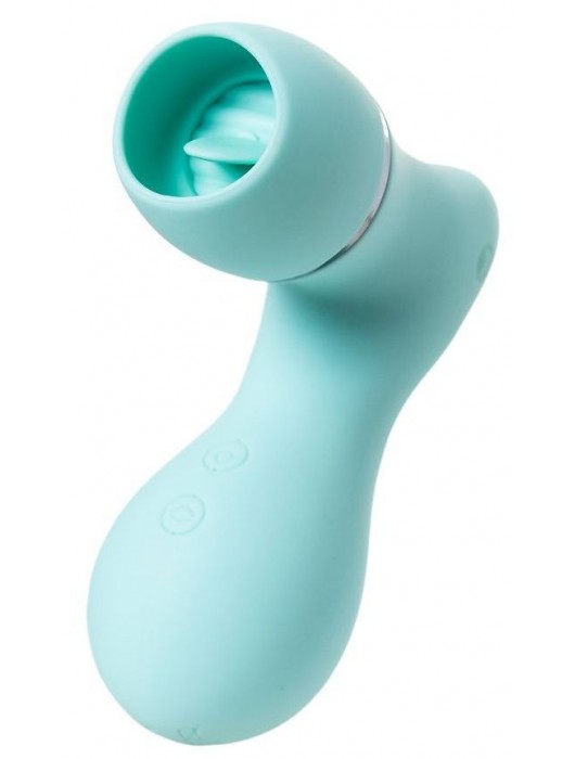 Мятный вакуум-волновой стимулятор клитора с язычком DINGO - JOS