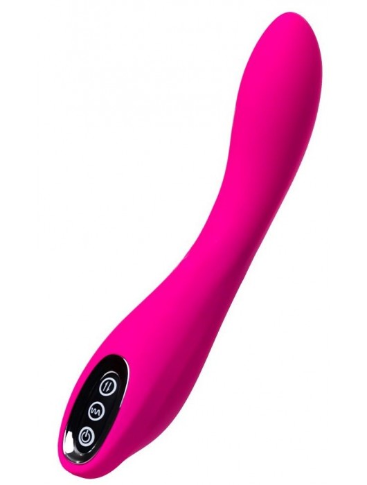 Ярко-розовый вибратор со стимулирующим шариком BEADSY - 21 см. - JOS