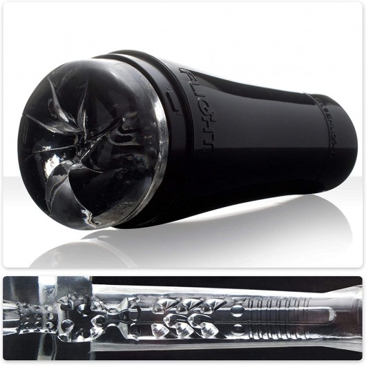 Черный мастурбатор-анус Fleshlight - Flight Pilot - Fleshlight - в Южно-Сахалинске купить с доставкой
